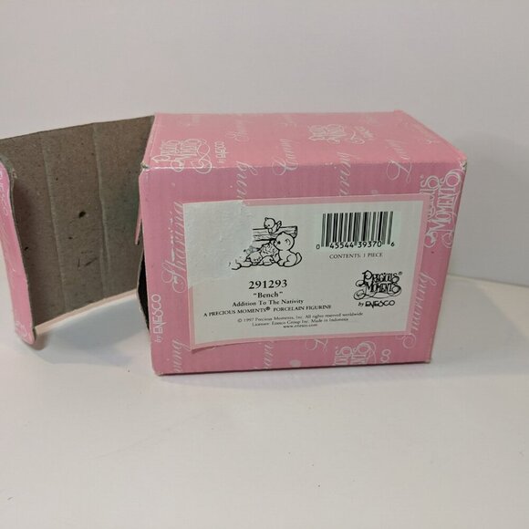 Enesco Precious Moments "Bench" Addition to Nativity Christmas 1997 collectible - Picture 2 of 4